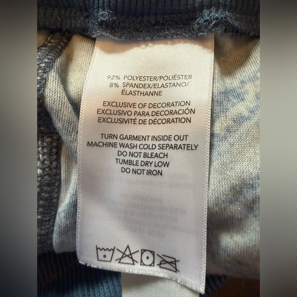LuLaRoe Crystal Cozy Pant blue pattern Size medium - Picture 4 of 7
